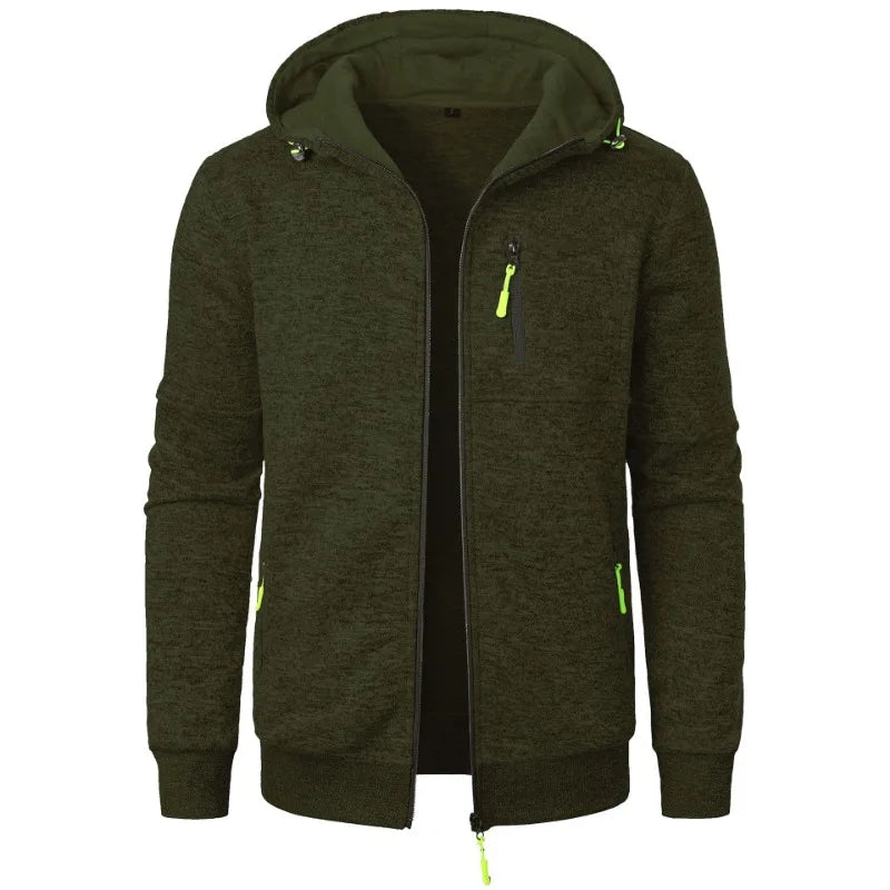 Men's Sweat Jacket Full Zip Hooded Sweatshirt by Gildan" Hoodie Streetwear