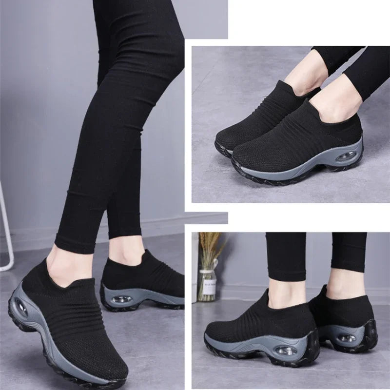 Diabetic-Friendly Women's Orthopedic Walking Sneakers – Breathable, Lightweight & Non-Slip and sport