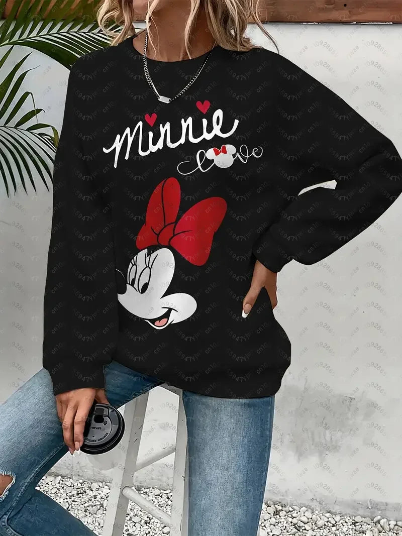 Women's Mickey Mouse Racing Graphic Sweatshirt Casual Pullover