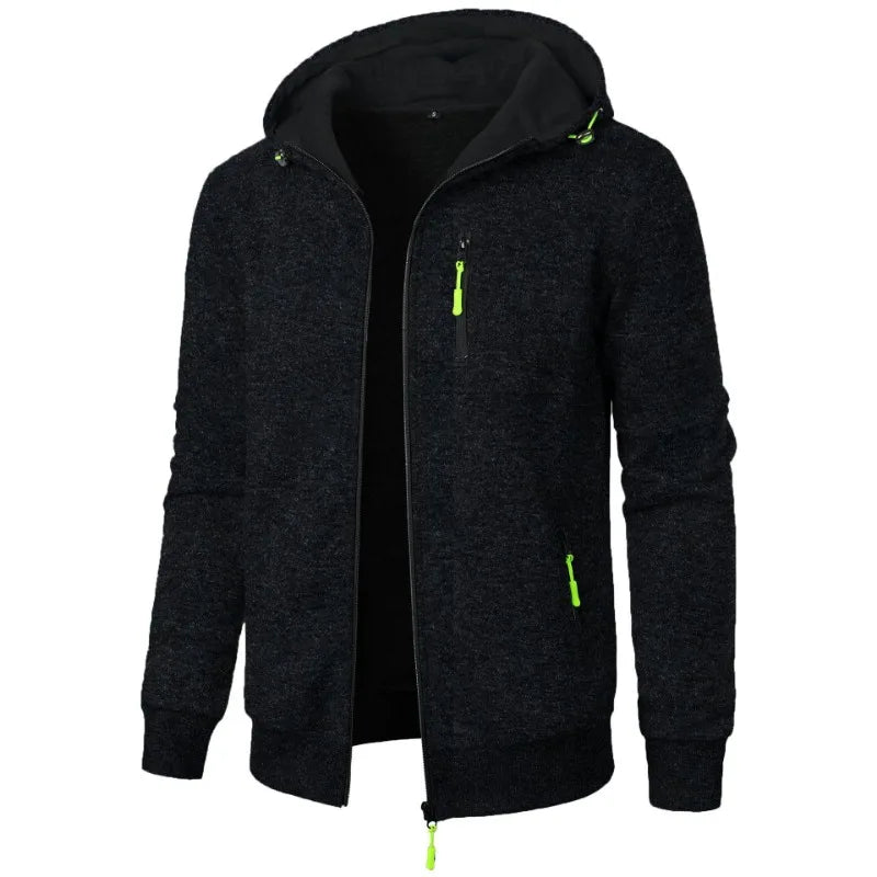 Men's Sweat Jacket Full Zip Hooded Sweatshirt by Gildan" Hoodie Streetwear