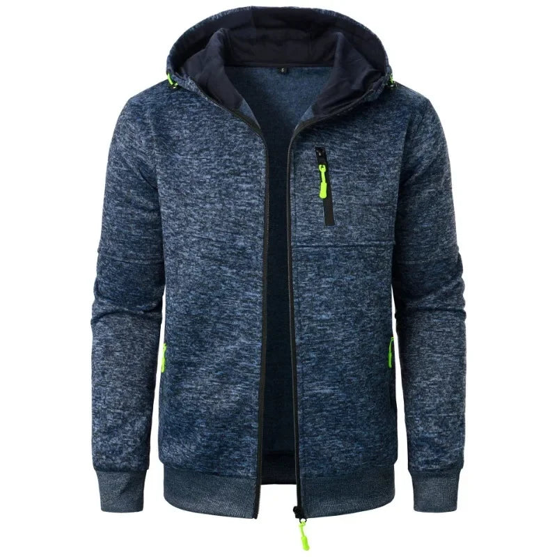 Men's Sweat Jacket Full Zip Hooded Sweatshirt by Gildan" Hoodie Streetwear