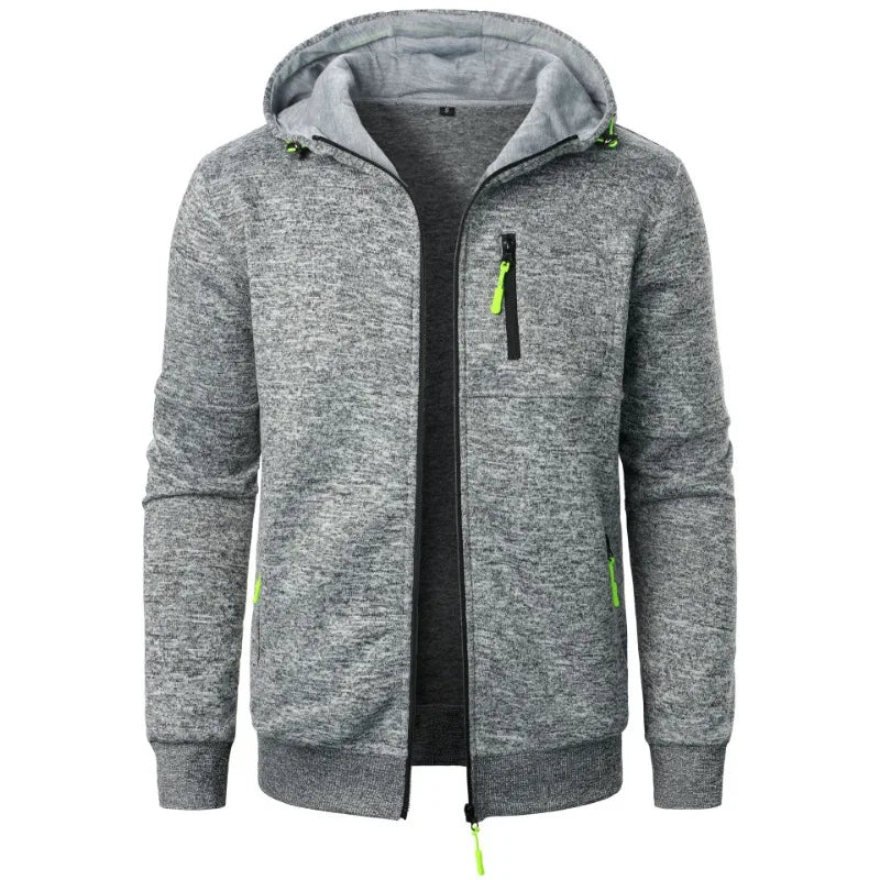 Men's Sweat Jacket Full Zip Hooded Sweatshirt by Gildan" Hoodie Streetwear