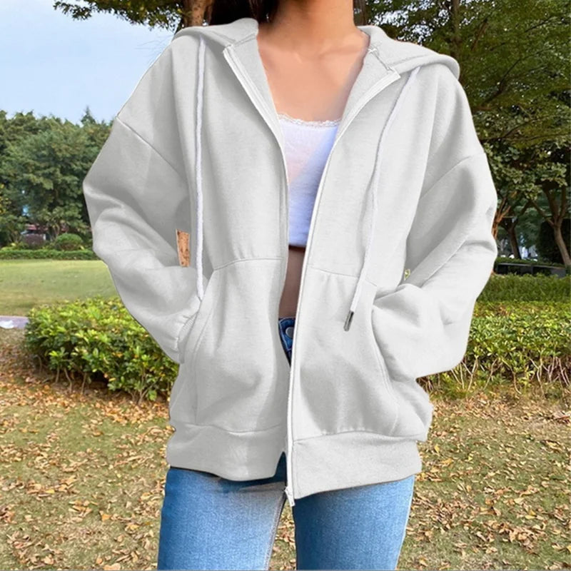 Autumn Fleece Hoodie Sweatshirts Hooded Pullover women