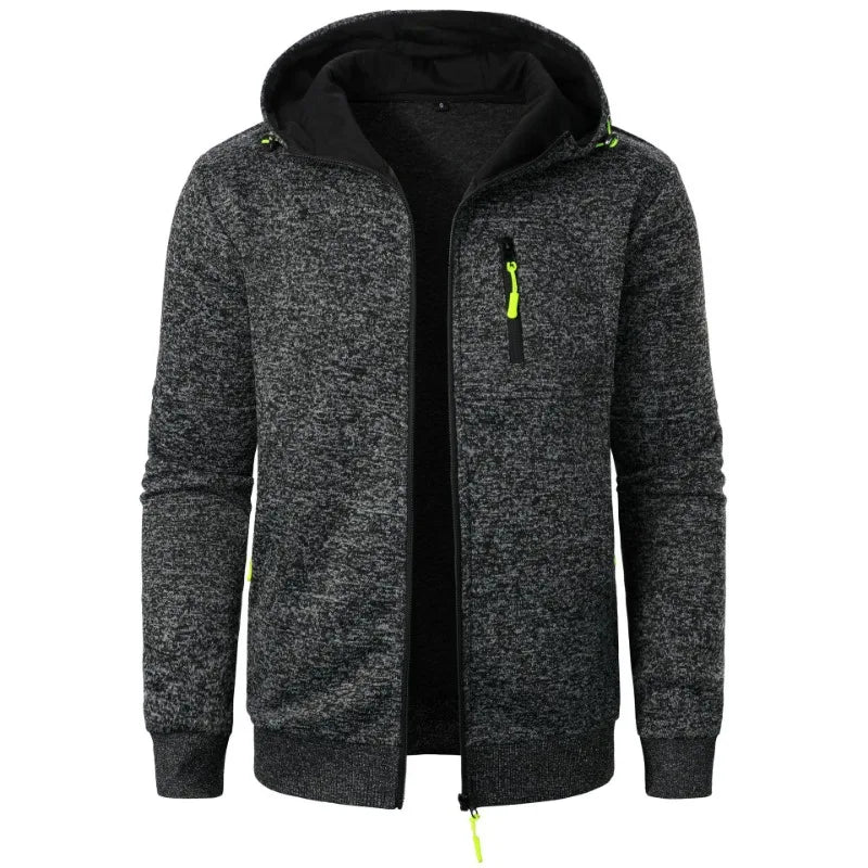 Men's Sweat Jacket Full Zip Hooded Sweatshirt by Gildan" Hoodie Streetwear