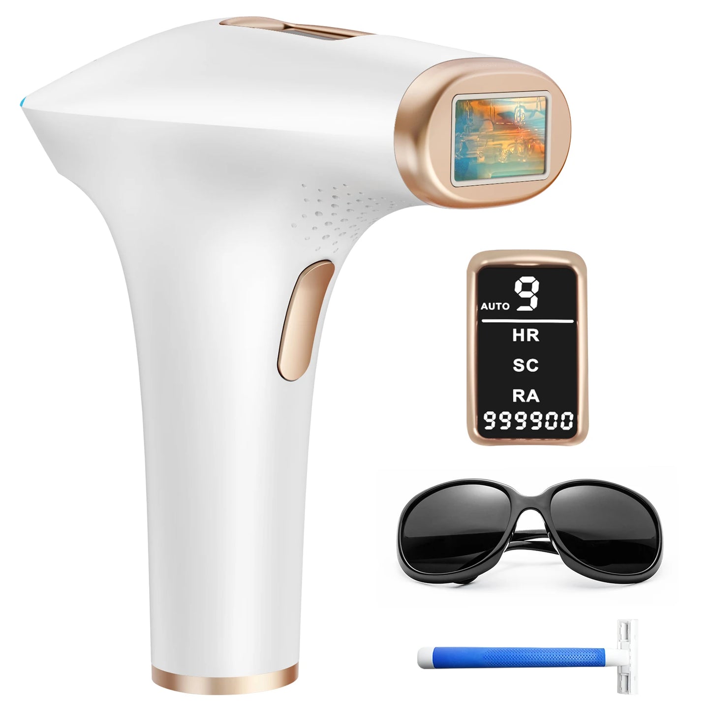 Hair Removal Laser Pro 21J Painless Permanent Epilator with HR/SC/RA 9 Energy Levels 999999+ Light Body Hair Trimmer