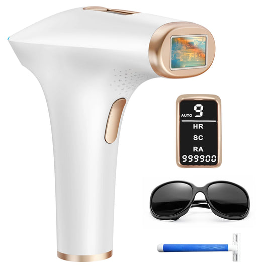 Hair Removal Laser Pro 21J Painless Permanent Epilator with HR/SC/RA 9 Energy Levels 999999+ Light Body Hair Trimmer
