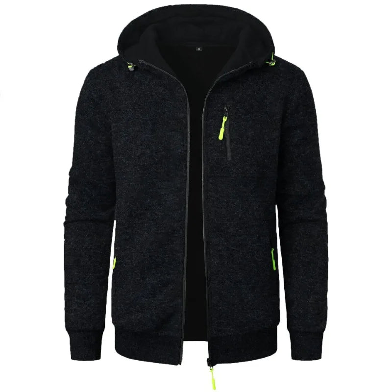 Men's Sweat Jacket Full Zip Hooded Sweatshirt by Gildan" Hoodie Streetwear